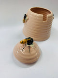 Vintage ceramic bee honey pot