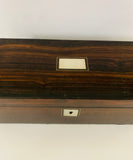 Victorian wooden jewellery box