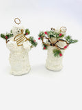 Pair of Small Angel Snow Men