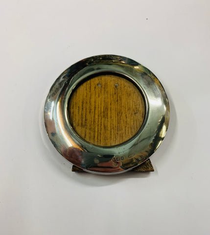 Round Sterling Silver photo frame