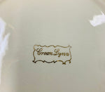 Crown Lynn green floral plate
