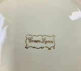 Crown Lynn green floral plate