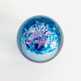 Paperweight Internal Pink and Blue Floral Millefiori Style