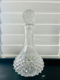Bulb Based Criss Cross Decanter with Criss Cross Diamond Stopper