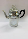Retro aluminum coffee percolator