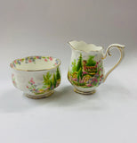 Royal Albert Kentish Rockery milk jug and sugar bowl