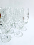 Set of Eight Webb Corbett Champagne Glasses