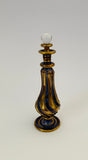 Venetian Glass Perfume Bottle with Gold Spiral Base