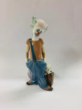 Lladro Clown with a sleeping dog 6245