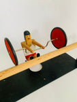 Novelty paper towel weightlifting roller