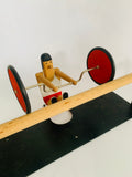 Novelty paper towel weightlifting roller