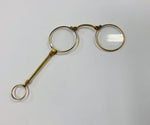 Victorian rolled gold folding lorgnette glasses