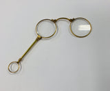 Victorian rolled gold folding lorgnette glasses