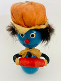 Vintage Wooden Pin Cushion and Cotton Holder