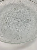 Iittala Tapio Wirkkala glass ice frosted large bowl