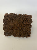 Antique Wooden Square Printing Block