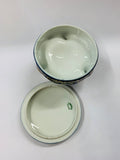Limoges cobalt blue jewellery box