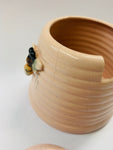 Vintage ceramic bee honey pot