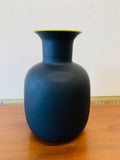 Black Art glass vase