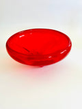 Art Glass Red Candy Bowl
