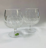 Pair of Waterford Crystal Colleen pattern Brandy balloons