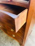 Victorian mahogany serpentine chest of drawers