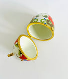 Fabergé style Trinket Box with a White Cloisonné Style Egg ￼