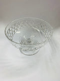 Large Stuart Crystal footed compote serving bowl