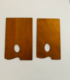 Pair of vintage wooden painters palette