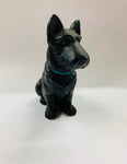 Sylvac black terrier dog