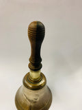Antique brass school bell