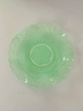 Uranium glass Midcentury plate