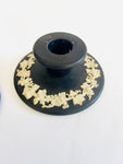 Black Wedgwood Pair of Candle Sticks