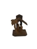 Vintage Handmade Wooden Nativity Set