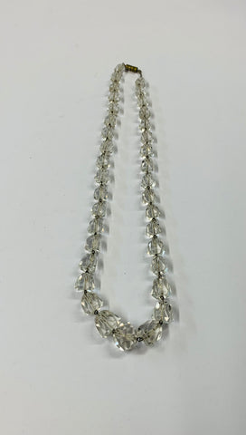Vintage graduated crystal necklace