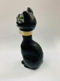 Sylvac laughing black ceramic cat