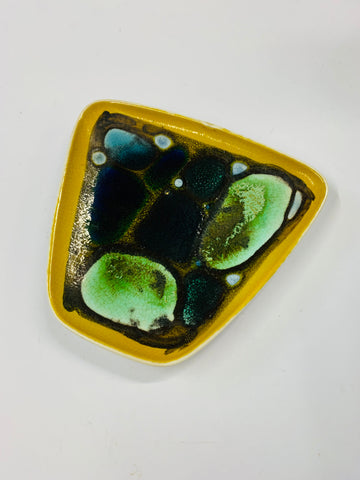 Poole Delphis abstract plate 1960s