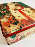 Large Vintage Santa Tin