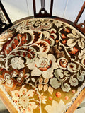 Victorian Corner Chair with Velvet Seat