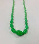 Vintage Uranium glass bead necklace