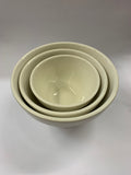 Set of 3 Crown Lynn graduated beehive mixing bowls
