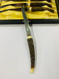 Vintage Horn handled steak knives