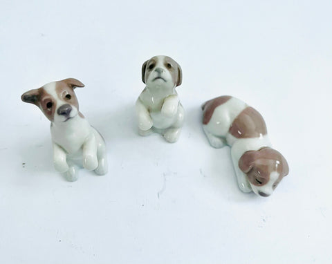 Lladro Figurine Perriott Minis Set of Three