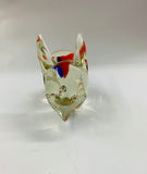 Art glass rabbit paperweight