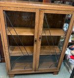 Art Deco Oak China Cabinet