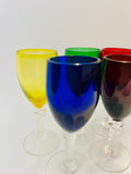 Set of 5 Small Multi Coloured Glasses