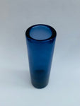 Holmegaard Scandinavian Cobalt Blue Cylindrical Art Glass Vase 16911