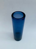 Holmegaard Scandinavian Cobalt Blue Cylindrical Art Glass Vase 16911