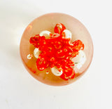 Orange Millefiori Style Paperweight