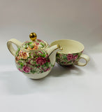James Sadler Florence Chintz 1 cup teapot set